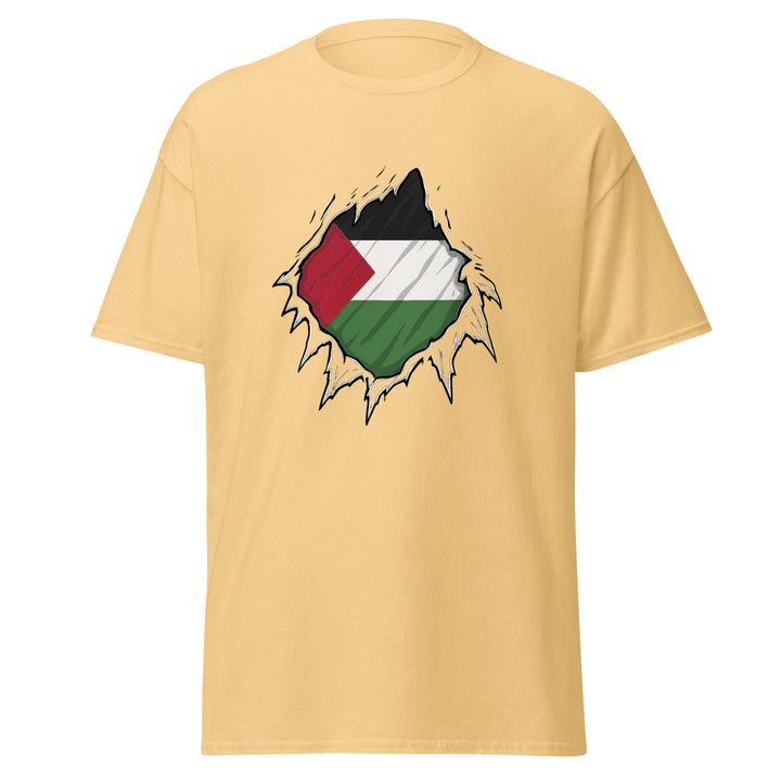 Men’s Classic Tee - Palestine Hero, Yellow Haze