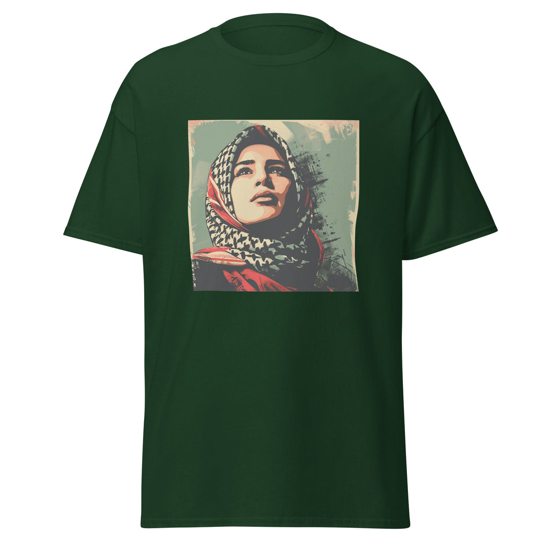Men’s Classic Tee - Palestine Hope, Forest Green