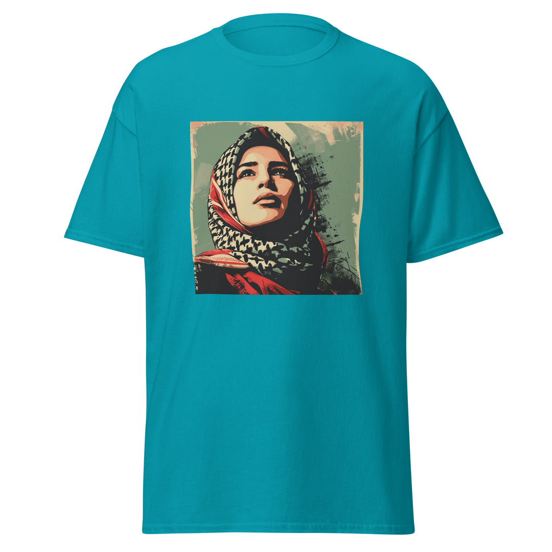 Men’s Classic Tee - Palestine Hope, Tropical Blue