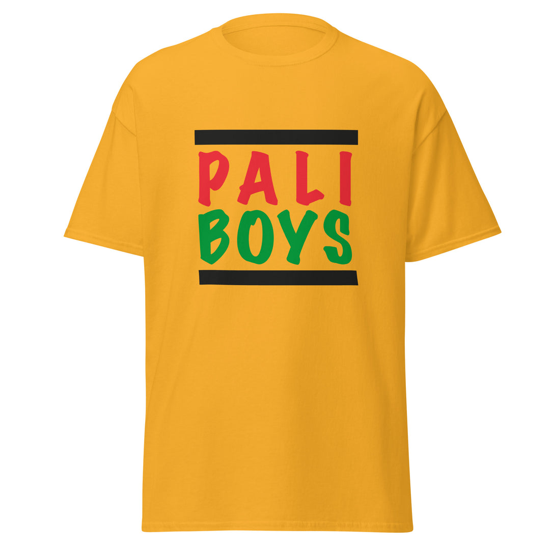 Men’s Classic Tee - Palestinian Boys, Gold