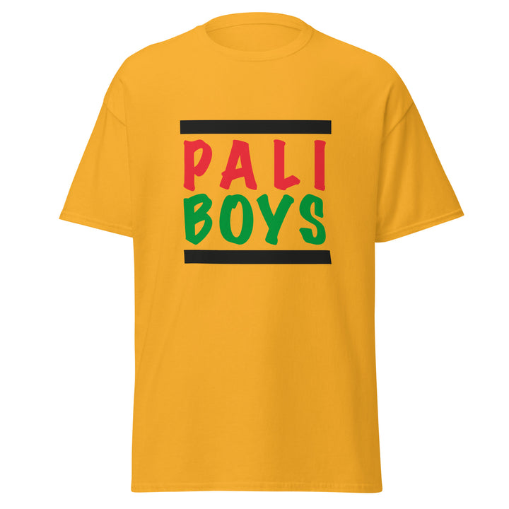 Men’s Classic Tee - Palestinian Boys, Gold