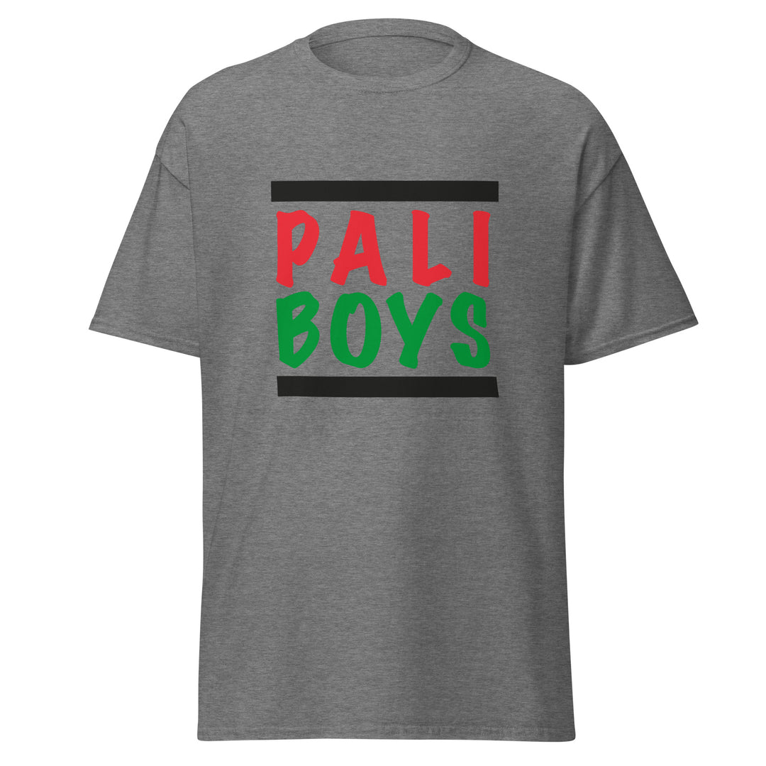 Men’s Classic Tee - Palestinian Boys, Graphite Heather