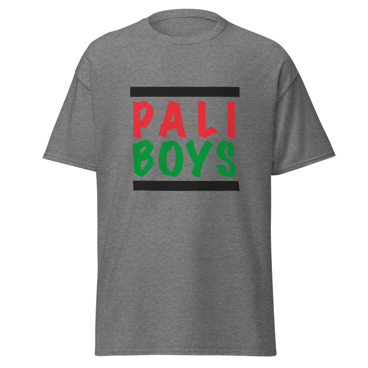 Men’s Classic Tee - Palestinian Boys, Graphite Heather