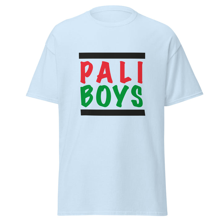 Men’s Classic Tee - Palestinian Boys, Light Blue