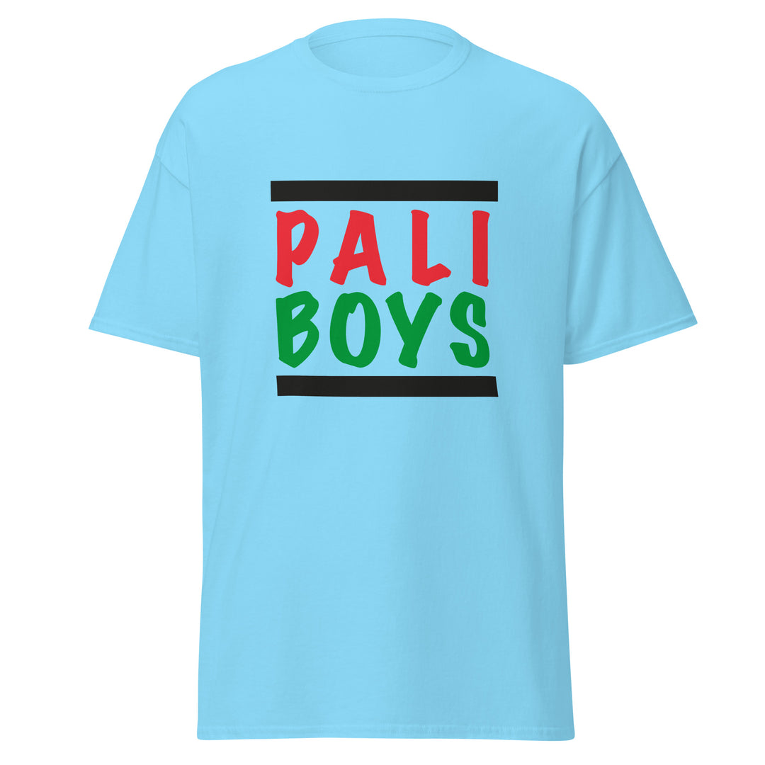 Men’s Classic Tee - Palestinian Boys, Sky