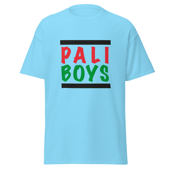 Men’s Classic Tee - Palestinian Boys, Sky