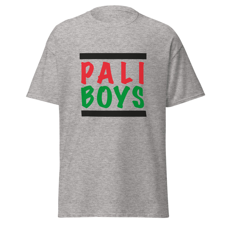 Men’s Classic Tee - Palestinian Boys, Sport Grey
