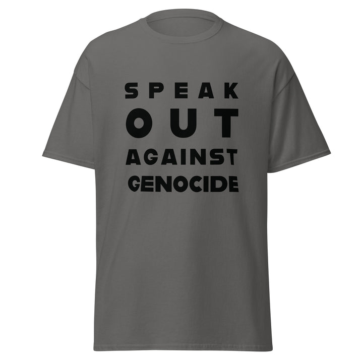 Men’s Classic Tee - Speak Against Genocide, Charcoal