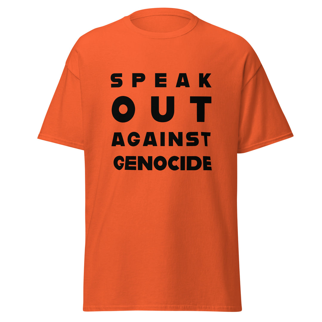 Men’s Classic Tee - Speak Against Genocide, Orange