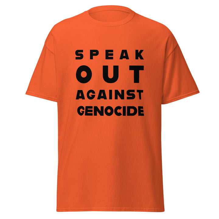 Men’s Classic Tee - Speak Against Genocide, Orange