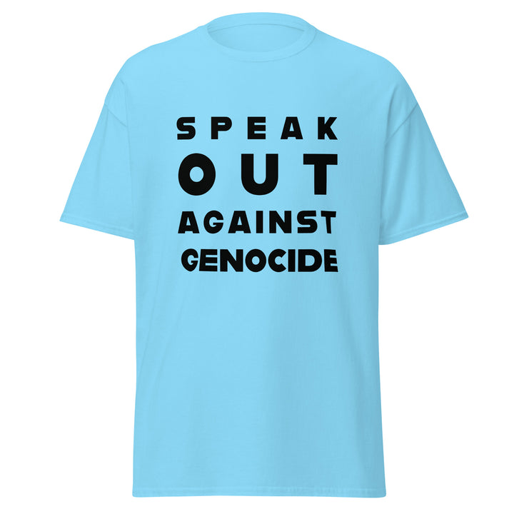 Men’s Classic Tee - Speak Against Genocide, Sky