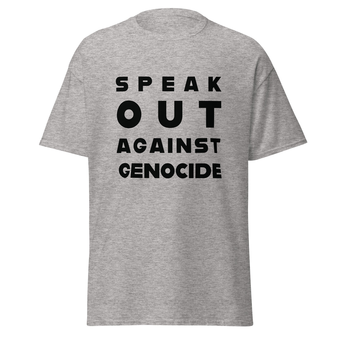 Men’s Classic Tee - Speak Against Genocide, Sport Grey