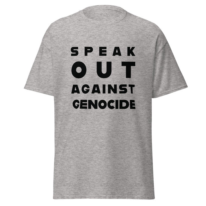 Men’s Classic Tee - Speak Against Genocide, Sport Grey