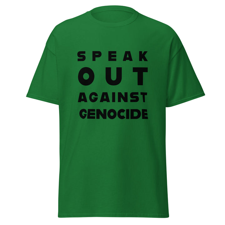 Men’s Classic Tee - Speak Against Genocide, Turf Green