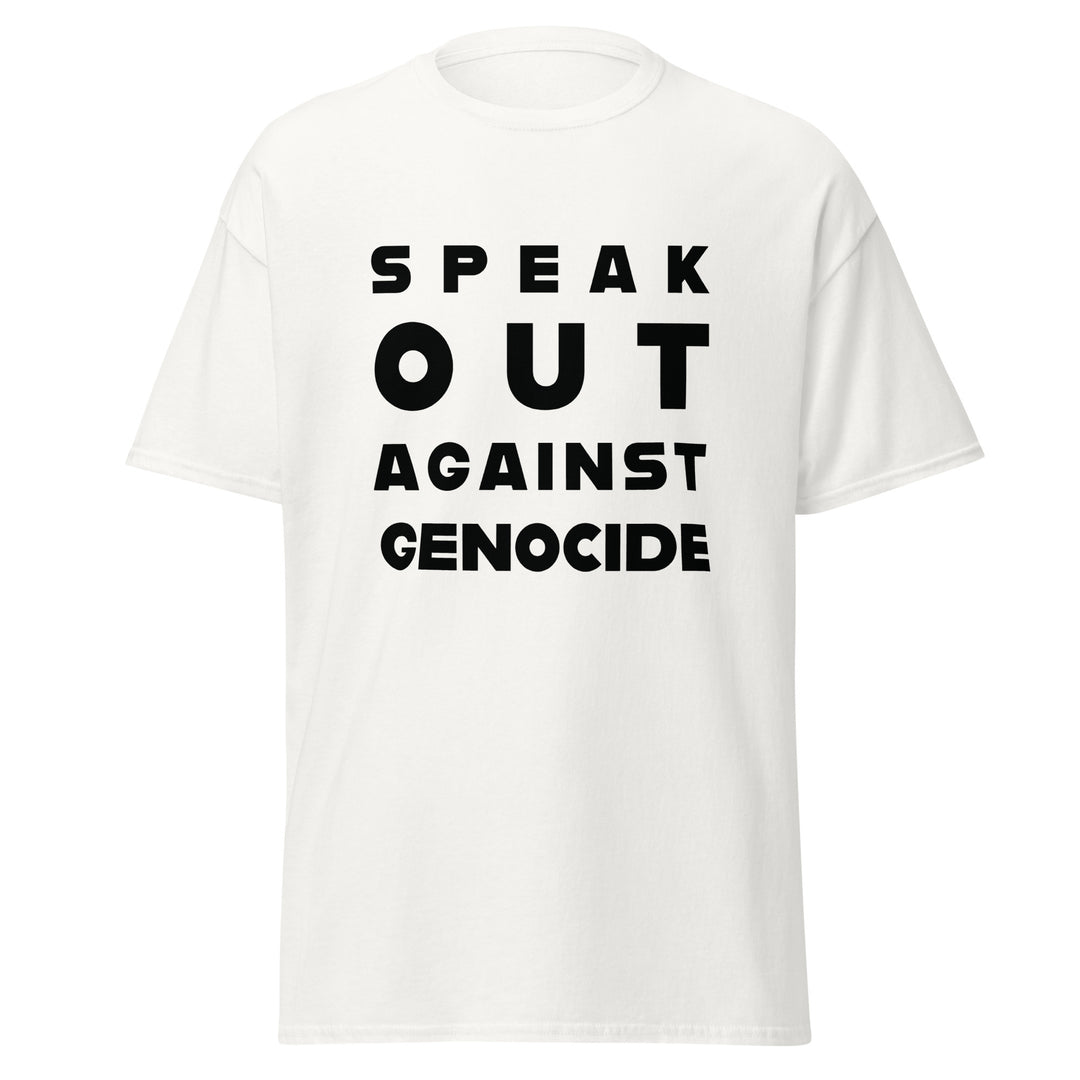 Men’s Classic Tee - Speak Against Genocide, White