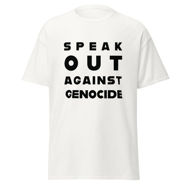 Men’s Classic Tee - Speak Against Genocide, White