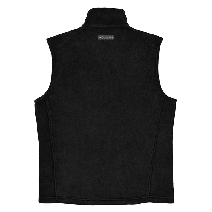 Men’s Columbia fleece vest - Palestine Flag, Mens Columbia Fleece Vest Black
