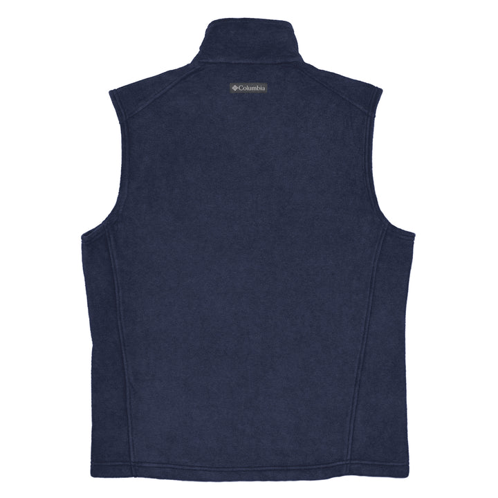 Men’s Columbia fleece vest - Palestine Flag, Mens Columbia Fleece Vest Collegiate Navy