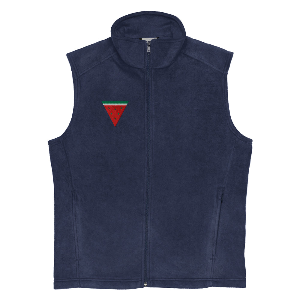 Men’s Columbia fleece vest - Triangle Watermelon, Mens Columbia Fleece Vest Collegiate Navy