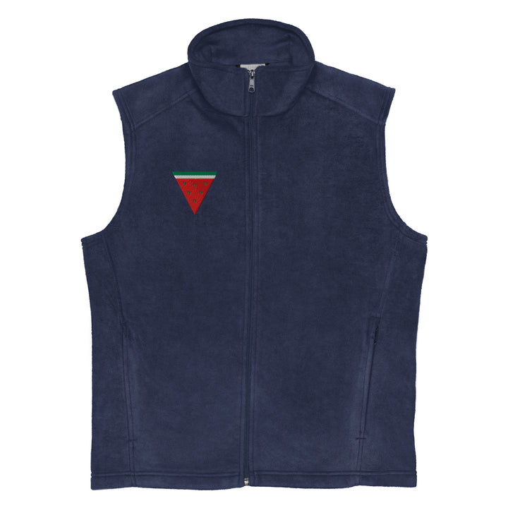 Men’s Columbia fleece vest - Triangle Watermelon, Mens Columbia Fleece Vest Collegiate Navy