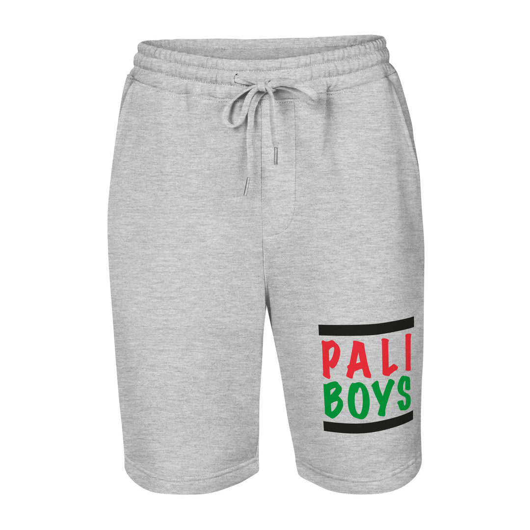 Men’s Fleece Shorts - Palestinian Boys, Mens Fleece Shorts Heather Grey
