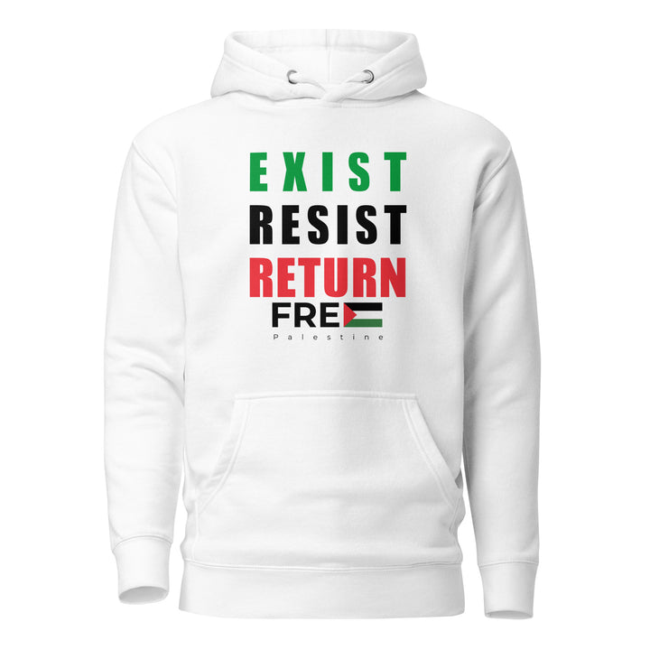 Men’s Hoodie - Exist. Resist. Return., White