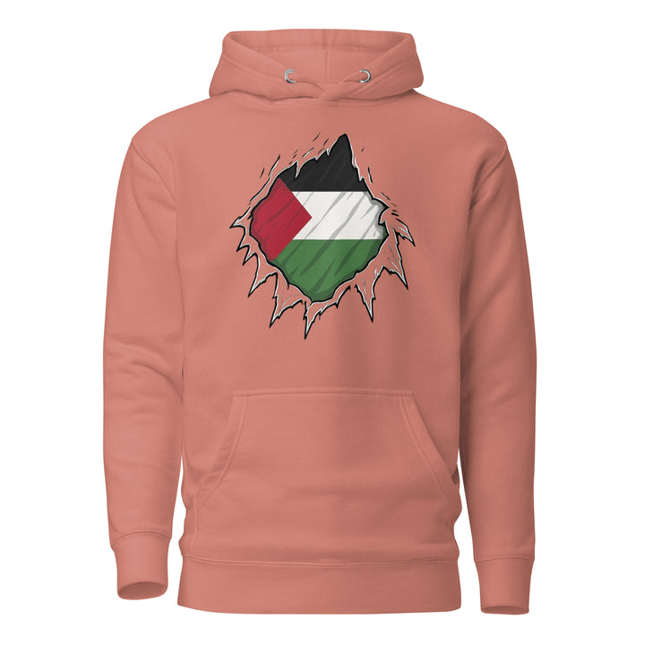 Men’s Hoodie - Palestine Hero, Dusty Rose