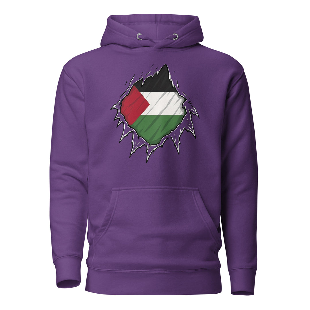 Men’s Hoodie - Palestine Hero, Purple