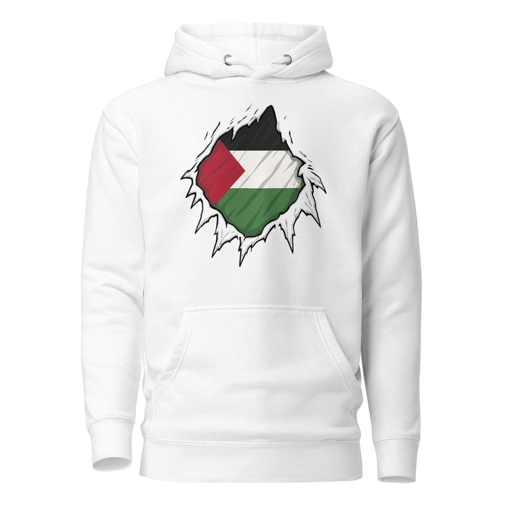 Men’s Hoodie - Palestine Hero, White