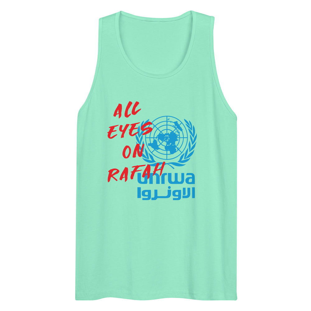 Men’s premium tank top - All Eyes on Rafah, Mens Premium Tank Top Mint