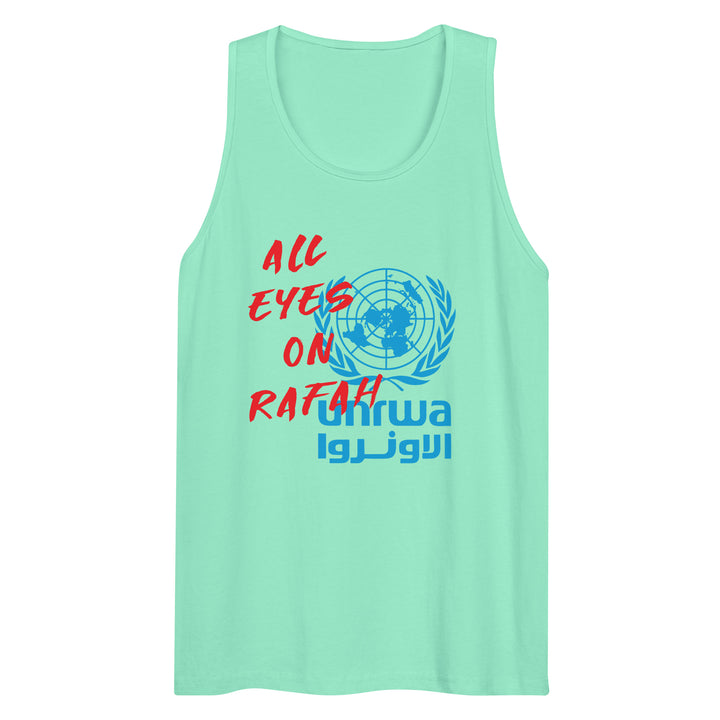 Men’s premium tank top - All Eyes on Rafah, Mens Premium Tank Top Mint