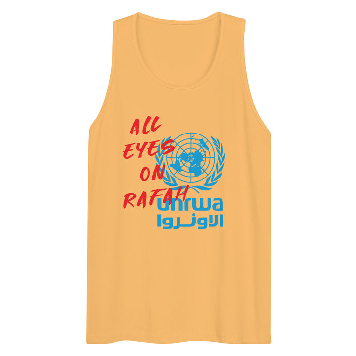Men’s premium tank top - All Eyes on Rafah, Mens Premium Tank Top Squash