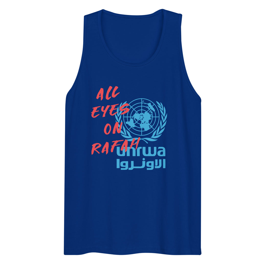 Men’s premium tank top - All Eyes on Rafah, Mens Premium Tank Top Team Royal