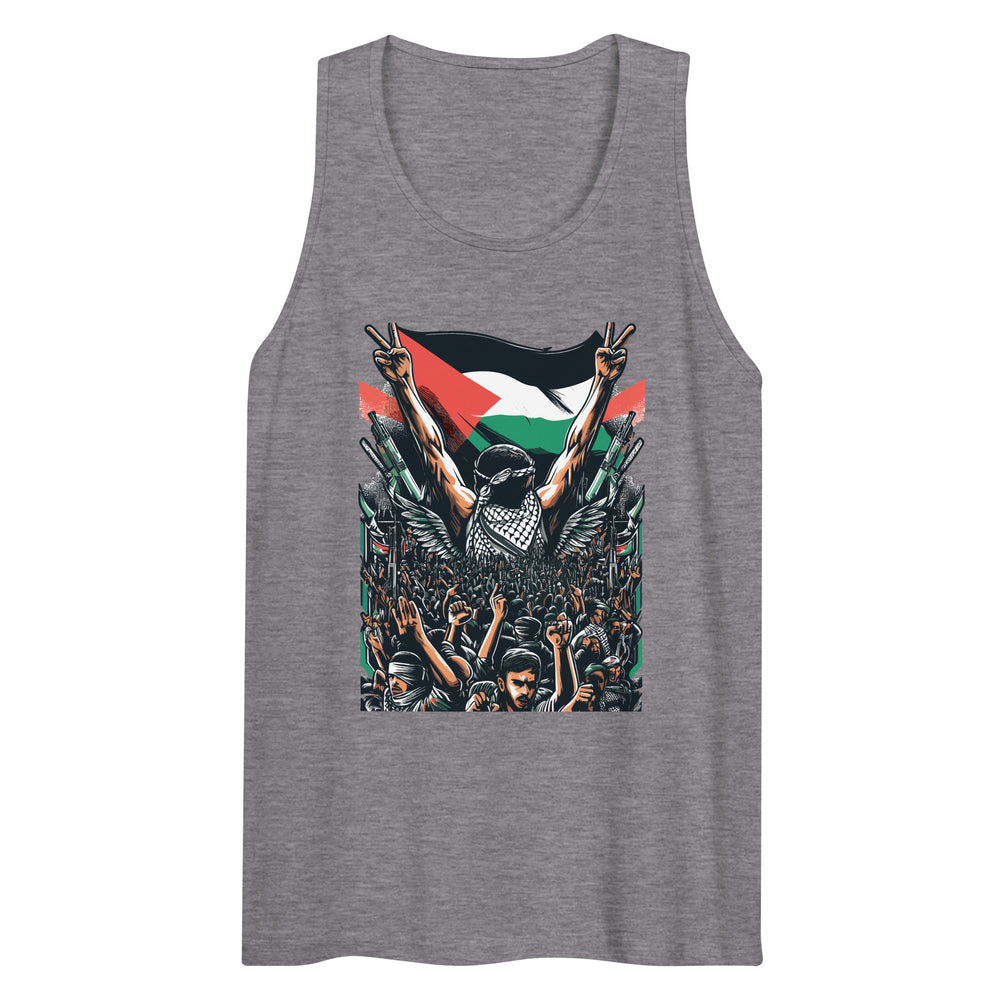Men’s premium tank top - Art by Moh, Mens Premium Tank Top Athletic Heather