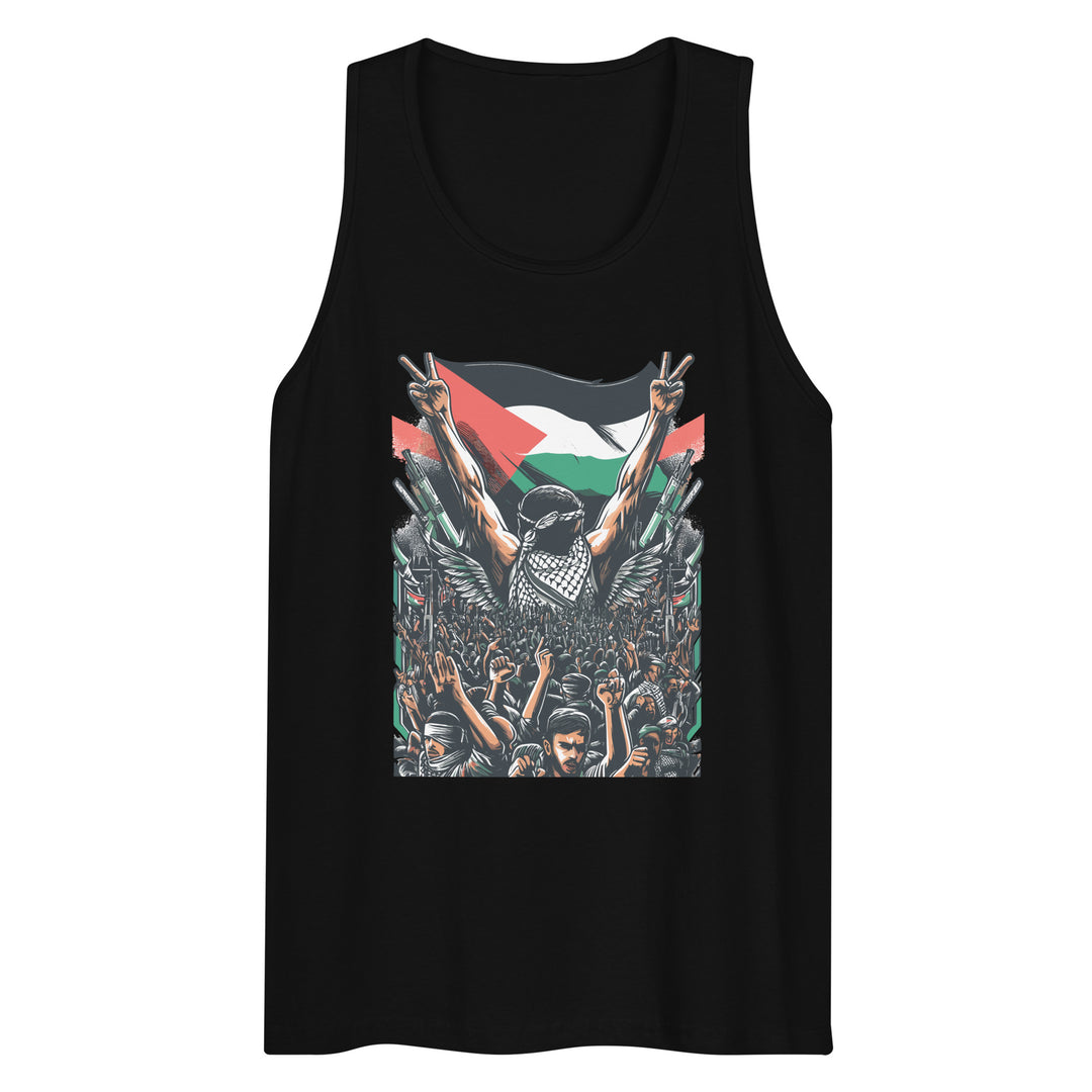 Men’s premium tank top - Art by Moh, Mens Premium Tank Top Black