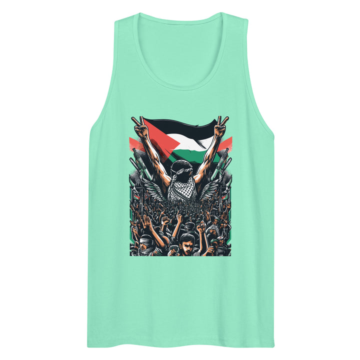 Men’s premium tank top - Art by Moh, Mens Premium Tank Top Mint