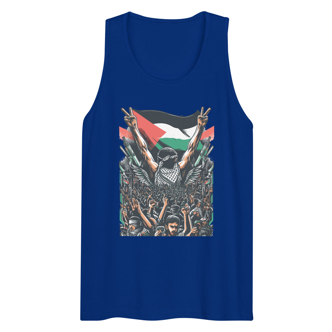 Men’s premium tank top - Art by Moh, Mens Premium Tank Top Team Royal