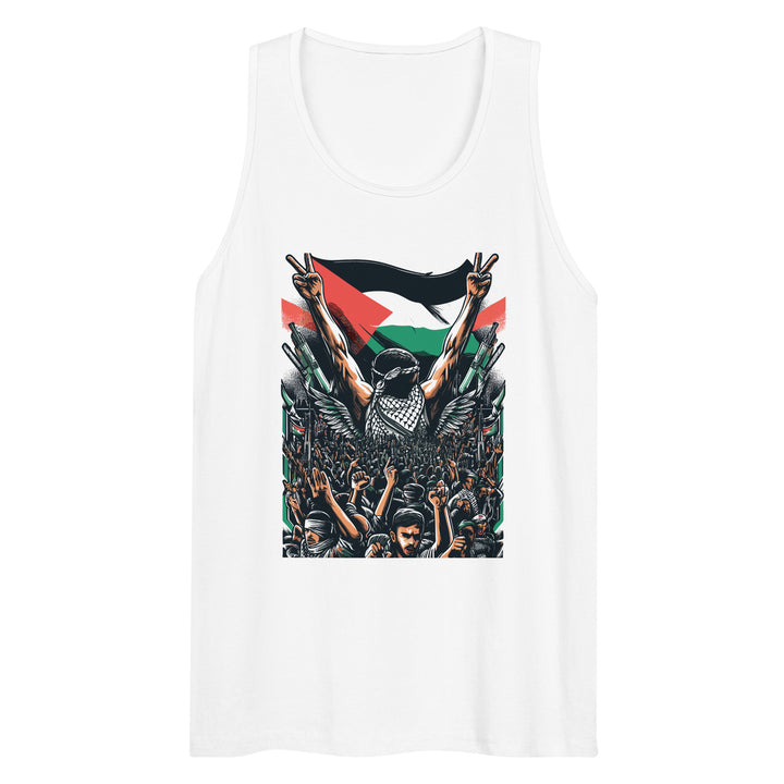 Men’s premium tank top - Art by Moh, Mens Premium Tank Top White
