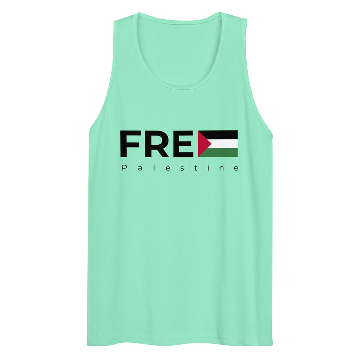 Men’s premium tank top - Free Palestine, Mens Premium Tank Top Mint
