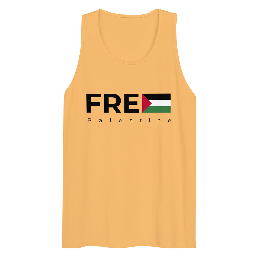 Men’s premium tank top - Free Palestine, Mens Premium Tank Top Squash