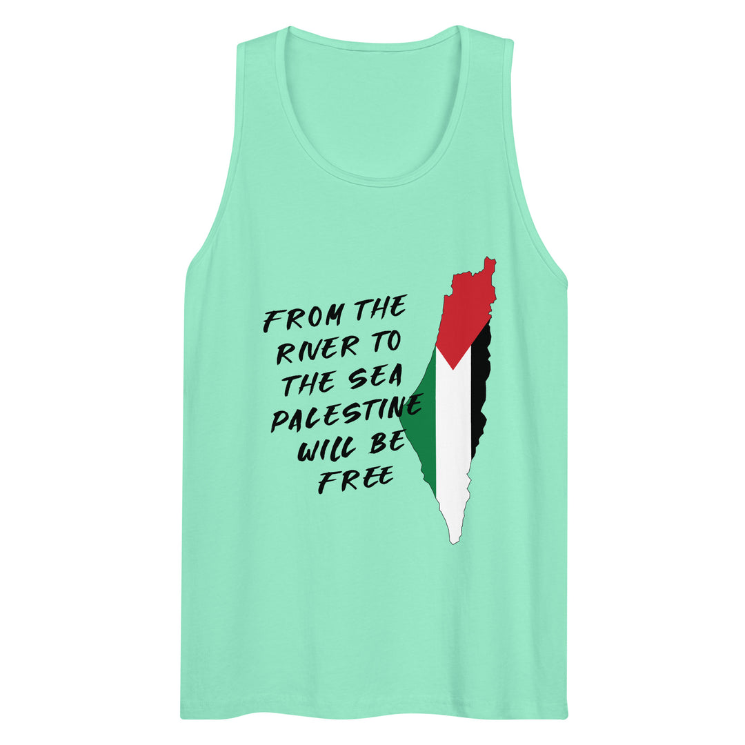 Men’s premium tank top - From the River, Mens Premium Tank Top Mint