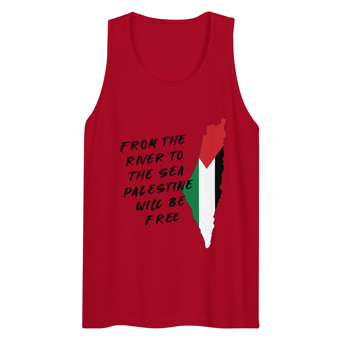 Men’s premium tank top - From the River, Mens Premium Tank Top Red