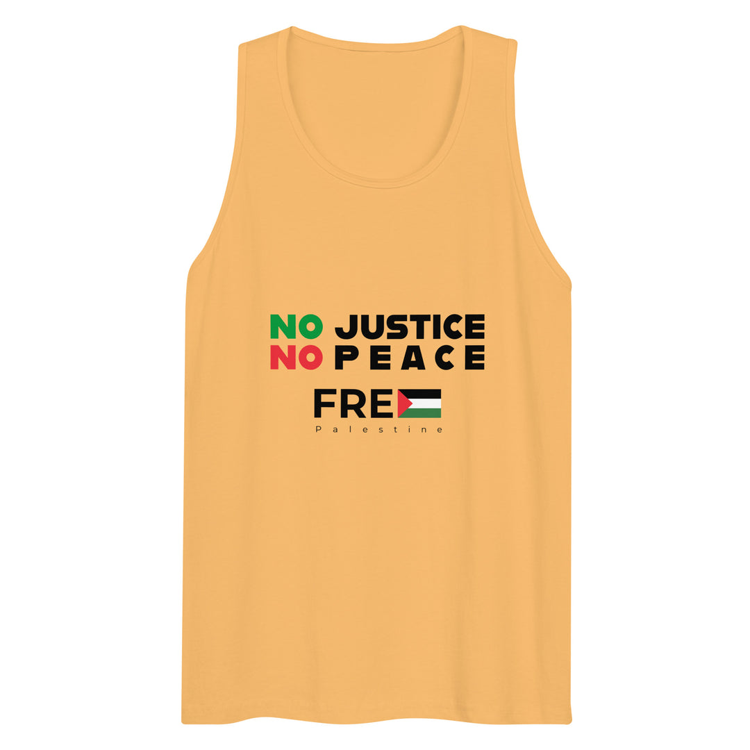 Men’s Premium Tank Top - No Justice No Peace, Mens Premium Tank Top Squash