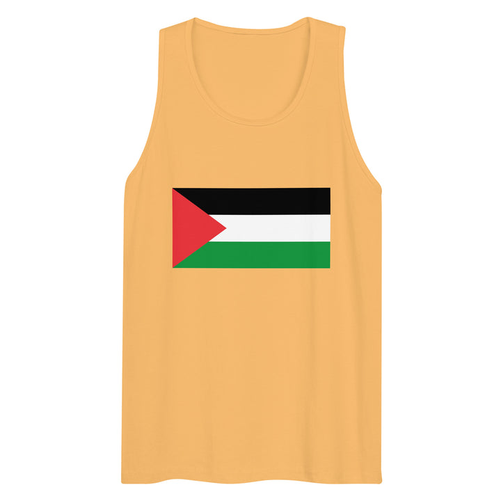 Men’s premium tank top - Palestine Flag, Mens Premium Tank Top Squash