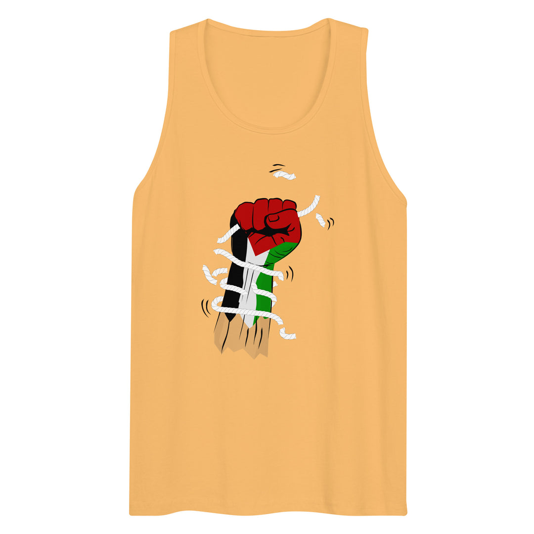 Men’s Premium Tank Top - Palestine Hand, Mens Premium Tank Top Squash