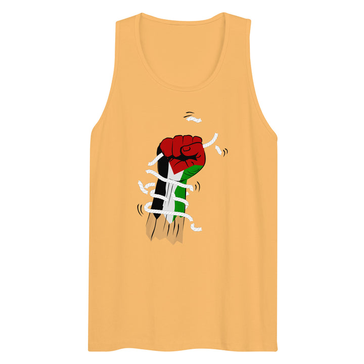 Men’s Premium Tank Top - Palestine Hand, Mens Premium Tank Top Squash