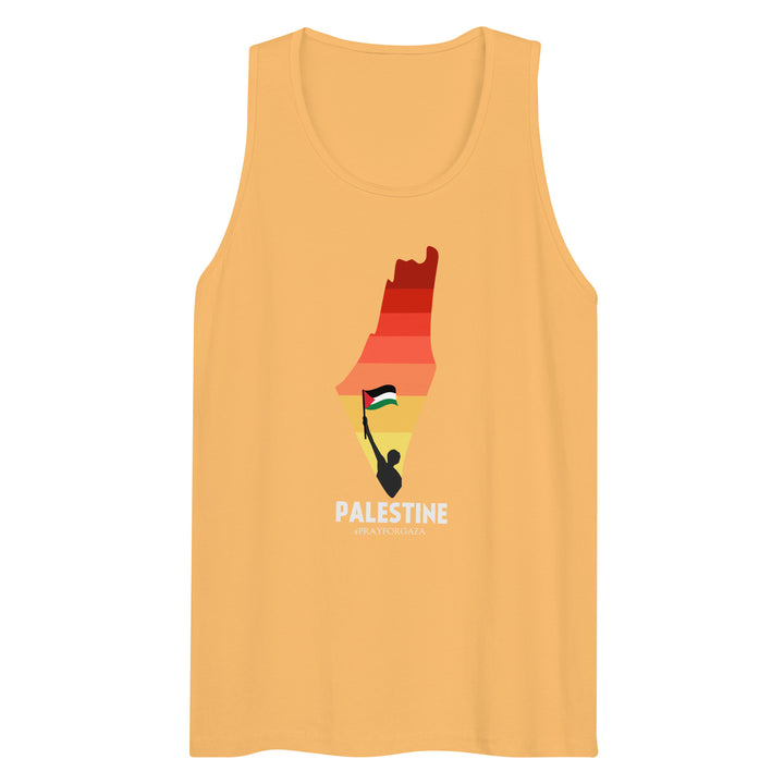 Men’s Premium Tank Top - Palestine Map, Mens Premium Tank Top Squash