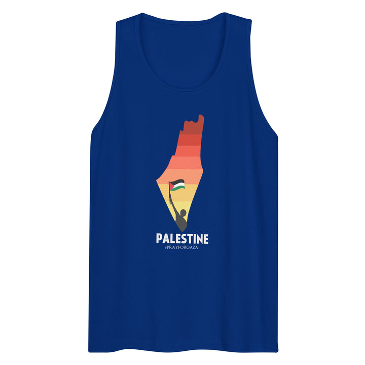 Men’s Premium Tank Top - Palestine Map, Mens Premium Tank Top Team Royal