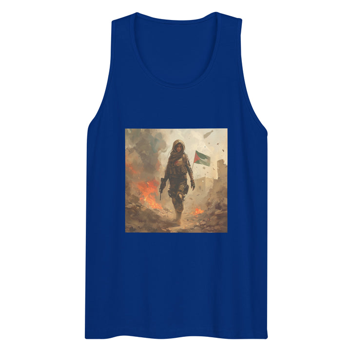 Men’s Premium Tank Top - Palestine Resistance, Mens Premium Tank Top Team Royal