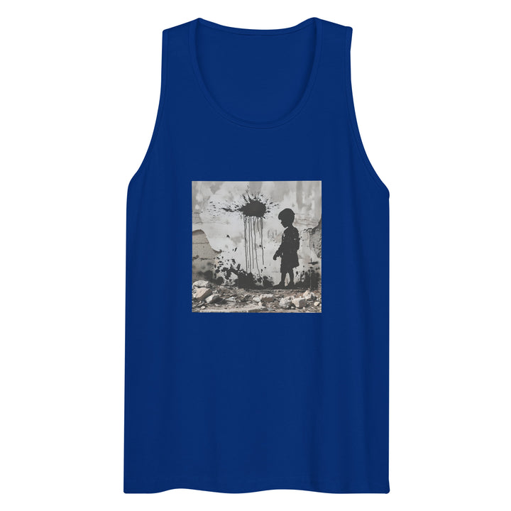 Men’s premium tank top - Palestine Wall, Mens Premium Tank Top Team Royal